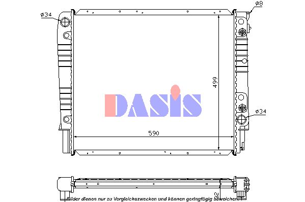 AKS DASIS Radiaator,mootorijahutus 220850N